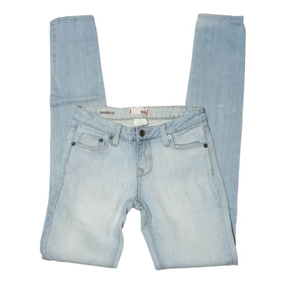 BDG Jeans Womens Size 26 Cigarette Skinny Light Wash Blue Denim - Picture 2 of 12